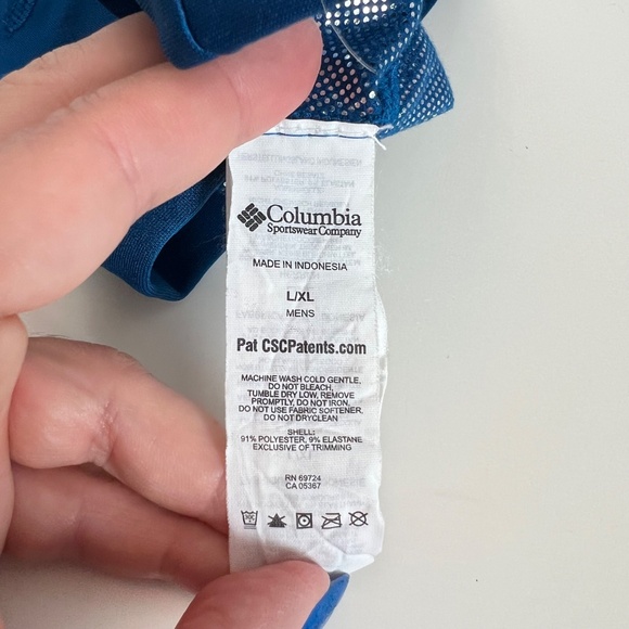 Columbia mens TRAIL SUMMIT Omi Heat Blue Gorpcore Hiking Outdoor Beanie Hat - Picture 4 of 5